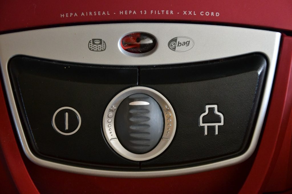 aspirapolvere senza sacco - indicazione filtro