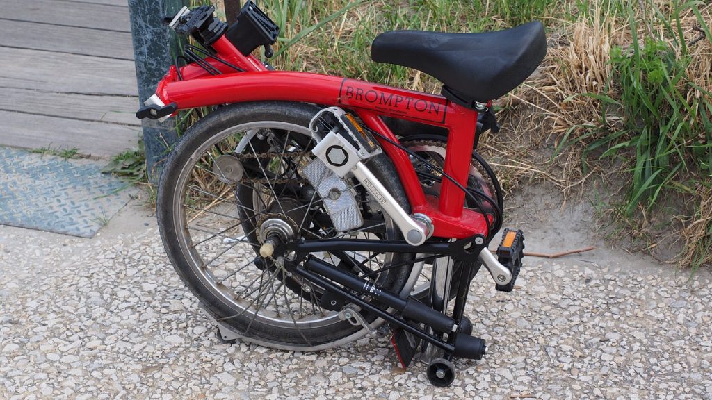 bici pieghevole chiusa