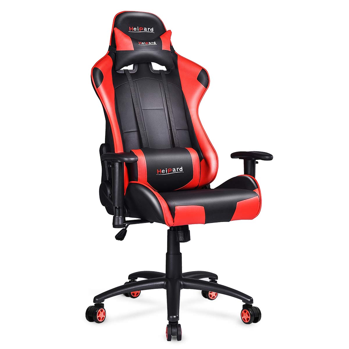 sedia da gaming nera e rossa