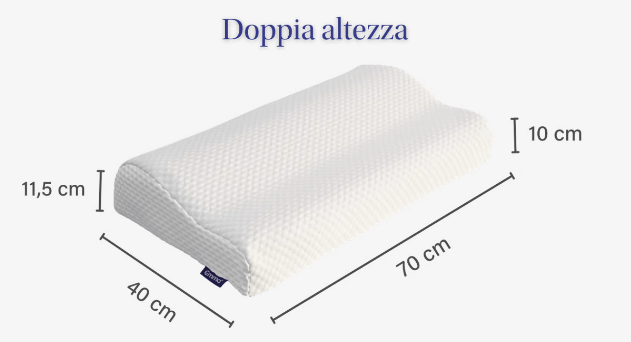 Cuscino Cervicale Emma - dimensioni