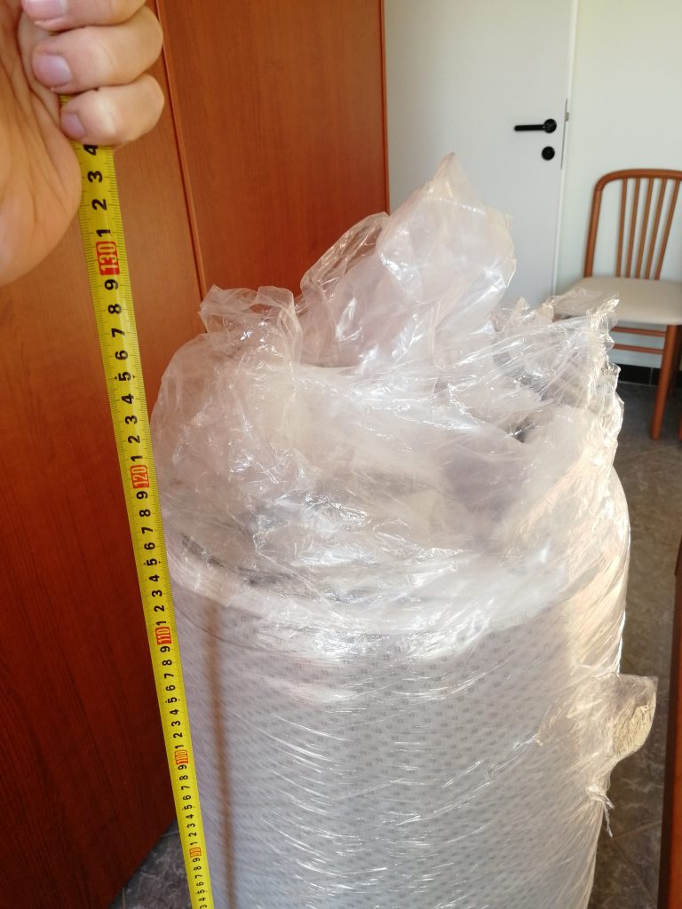 Dimensioni materasso Pale arrotolato sottovuoto