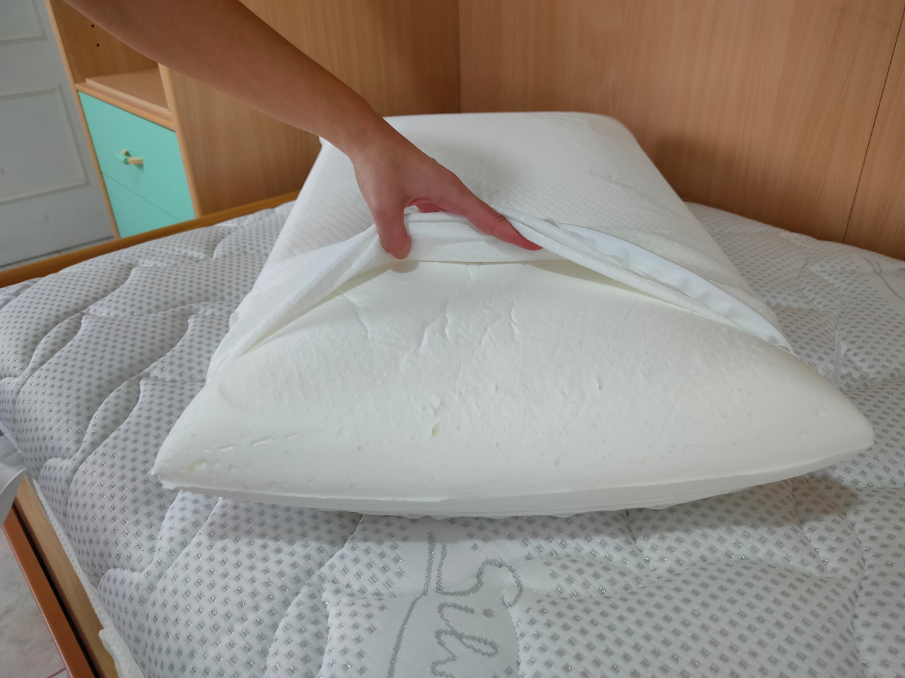 Sogno d'argento cuscino memory prova step 3
