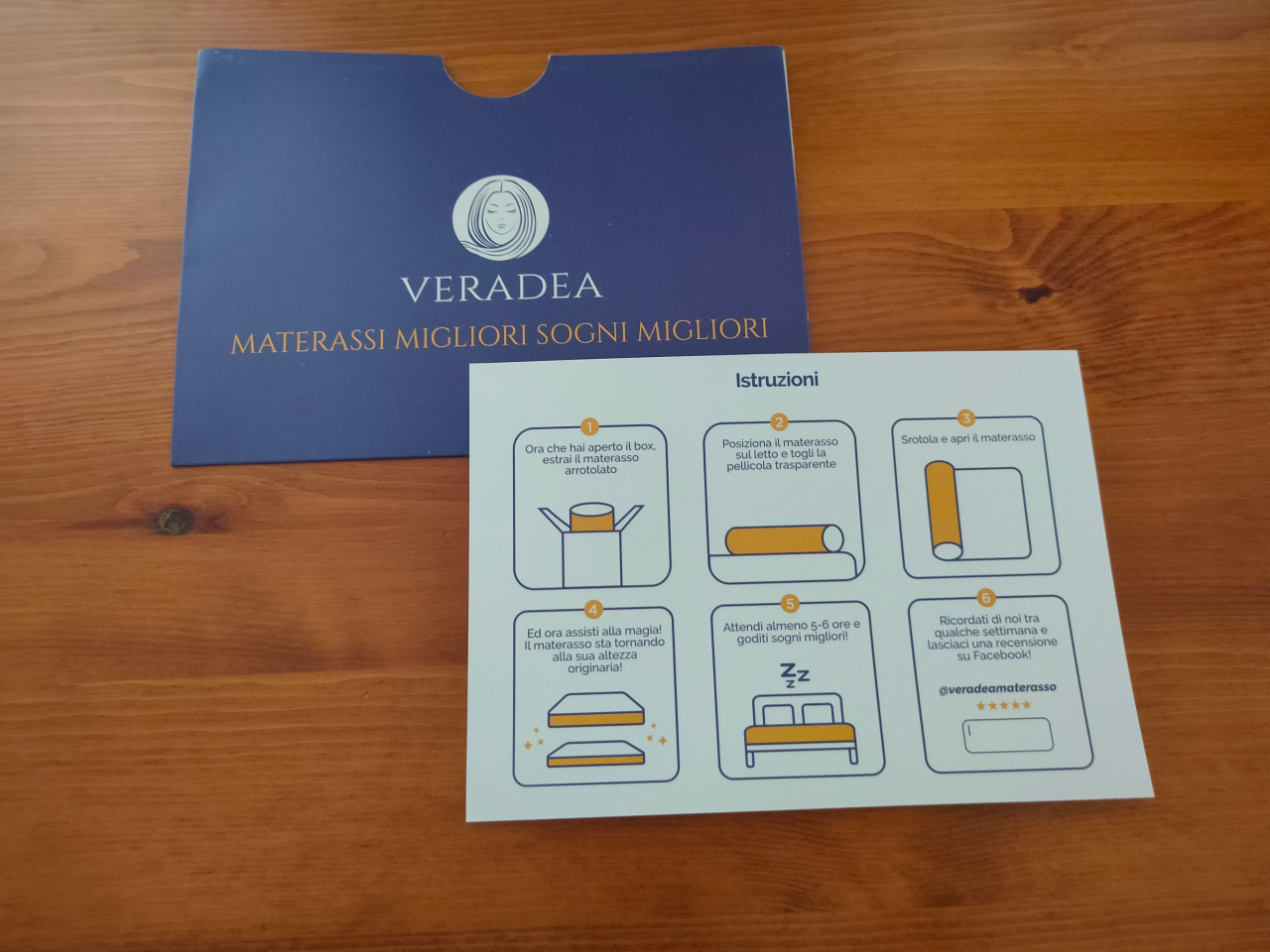 Veradea materasso Memory Gel Istruzioni